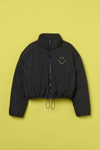 Kurzes Puffer Jacket Schwarz/Smiley®, Jacken in Größe 4XL. Farbe: - H&M - Modalova
