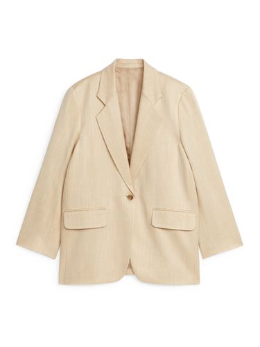 Einreihiger Oversize-Blazer Senfgelb, Blazers in Größe 36. Farbe: - Arket - Modalova