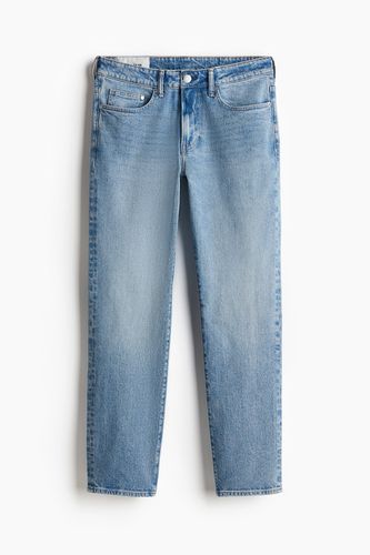 Straight Regular Jeans Denimblau in Größe 28/30. Farbe: - H&M - Modalova