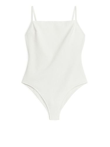 Texturierter Badeanzug Weiß, Badeanzüge in Größe 44. Farbe: - Arket - Modalova