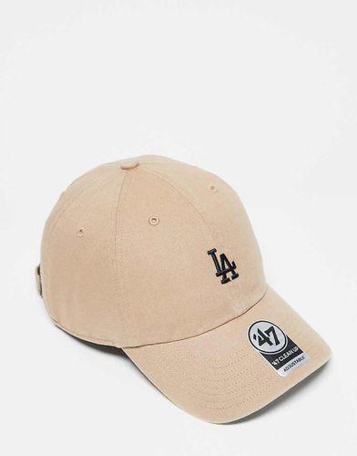 LA Dodgers - Cappellino beige con logo piccolo - 47 Brand - Modalova