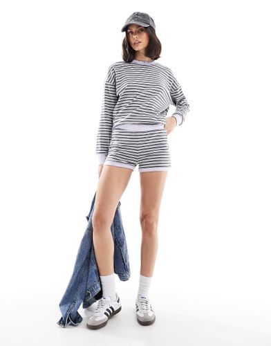 Shorty d'ensemble confort à rayures - /gris - Cotton On - Modalova