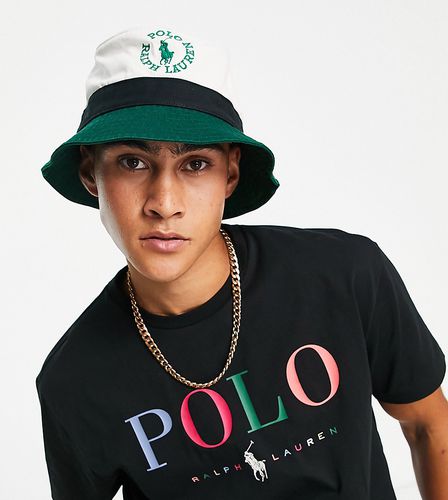 Collaborazione esclusiva x ASOS - Cappello da pescatore color block con logo circolare - Polo Ralph Lauren - Modalova
