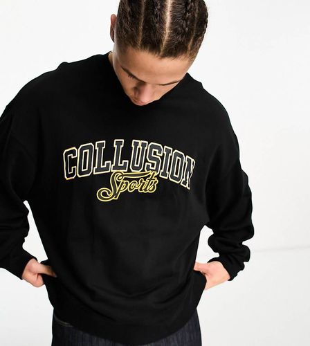 Felpa con stampa stile college, colore - Collusion - Modalova