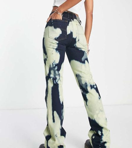 Jeans dritti giallo tie-dye - Collusion - Modalova