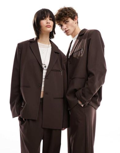 UNISEX - Ultimate - Blazer da abito marrone scuro in coordinato - Collusion - Modalova