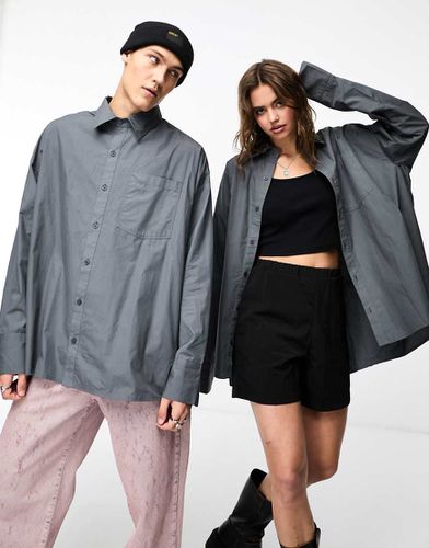 Unisex - Camicia super oversize con pieghe - Collusion - Modalova