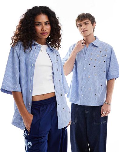 Unisex - Camicia squadrata con occhielli - Collusion - Modalova