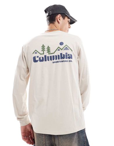 CSC Seasonal - T-shirt a maniche lunghe con logo - Columbia - Modalova