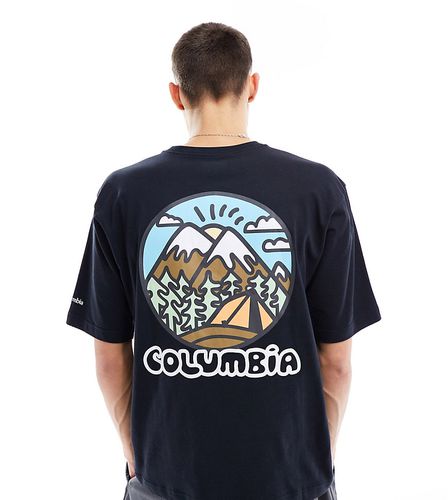 Hike Happiness II - T-shirt nera con stampa sul retro - In esclusiva per ASOS - Columbia - Modalova