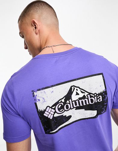 Rapid Ridge - T-shirt viola con grafica sul retro - In esclusiva per ASOS - Columbia - Modalova