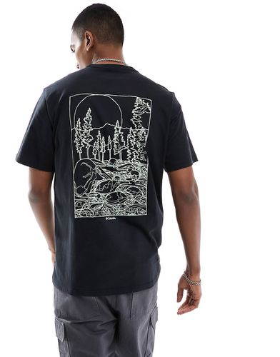 Rapid Ridge - T-shirt nera con stampa sulla schiena - Columbia - Modalova