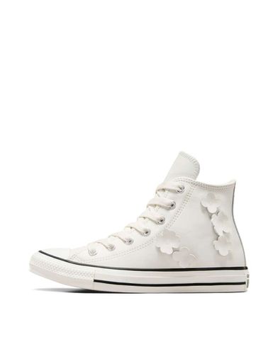 Chuck Taylor All Star Hi - Sneakers alte bianche con fiori 3D - Converse - Modalova