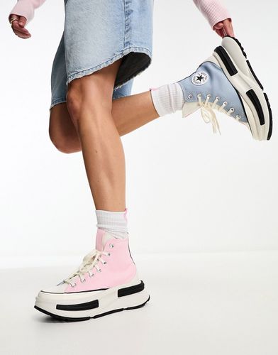 Run Star Legacy CX Hi - Sneakers alte blu e rosa - Converse - Modalova