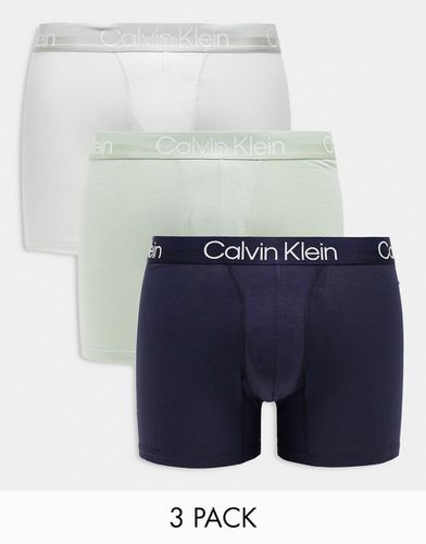 Modern Cotton - Confezione da 3 boxer aderenti elasticizzati - Calvin Klein - Modalova
