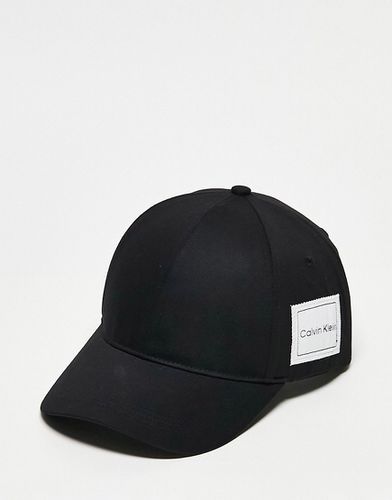Cappellino leggero nero con toppa - Calvin Klein - Modalova