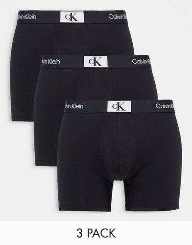 CK 96 - Confezione da 3 paia di boxer neri in cotone - Calvin Klein - Modalova