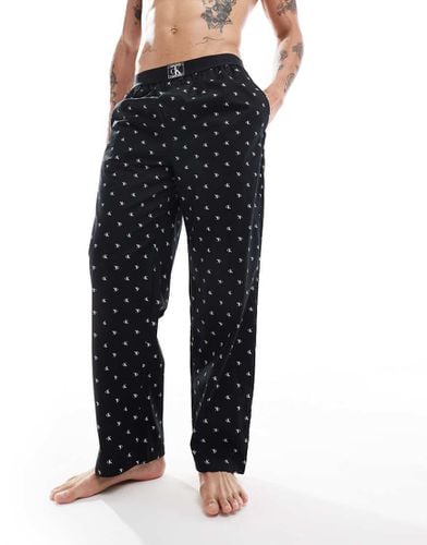 CK Established - Pantaloni del pigiama neri con logo - Calvin Klein - Modalova