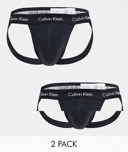 Confezione da 2 sospensori neri - Calvin Klein - Modalova