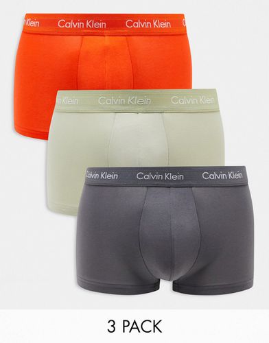 Cotton Stretch - Confezione da 3 boxer aderenti a vita bassa - Calvin Klein - Modalova