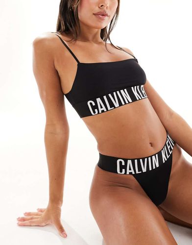 Intense Power - Brassière corta micro sfoderata nera - Calvin Klein - Modalova