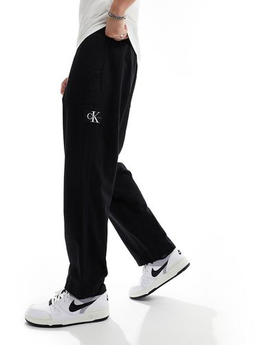 Pantaloni in lino neri - Calvin Klein Jeans - Modalova