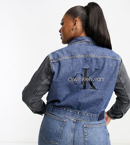 Plus - Giacca di jeans anni '90 indaco - Calvin Klein Jeans - Modalova