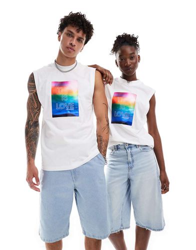 Pride - Canotta unisex bianca con grafica - Calvin Klein Jeans - Modalova