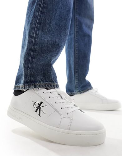 Sneakers classiche basse cupsole in pelle bianca - Calvin Klein Jeans - Modalova