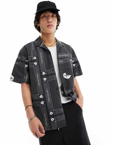 Camicia nera con stampa stile bandana e cuori - Carhartt WIP - Modalova