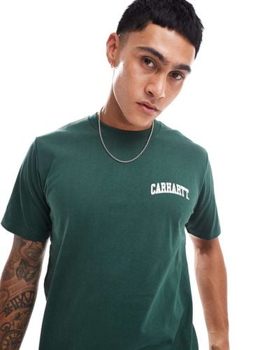 T-shirt kaki con logo stile college - Carhartt WIP - Modalova