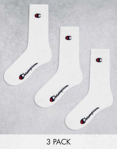 Confezione da 3 calzini bianchi al polpaccio - Champion - Modalova