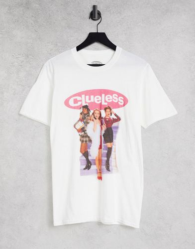 Clueless - T-shirt bianca-Bianco - MERCH CMT LTD - Modalova
