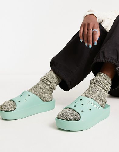 Sandali stile sliders color giada con suola platform - Crocs - Modalova