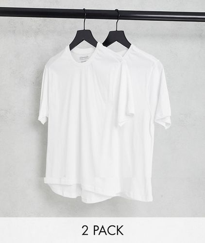 Confezione da 2 T-shirt attillate bianche - Another Influence - Modalova