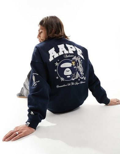 AAPE BY A BATHING APE - Felpa college - AAPE BY A BATHING APE® - Modalova