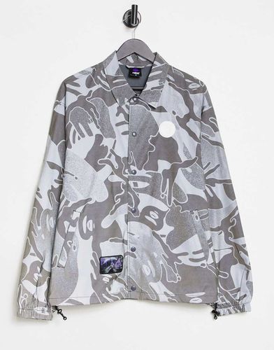 AAPE By A Bathing Ape - Giacca coach nera mimetica - AAPE BY A BATHING APE® - Modalova