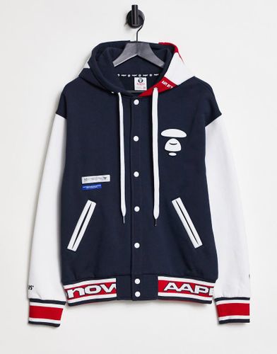 Hollywood - Felpa stile college con cappuccio - AAPE BY A BATHING APE® - Modalova