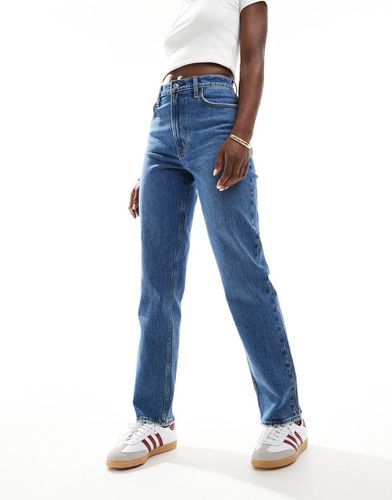 Curve - Love - Jeans a vita molto alta dritti scuro anni '90 - Abercrombie & Fitch - Modalova