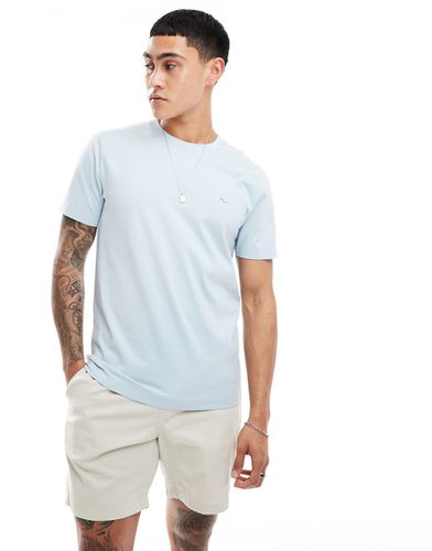 Icon - T-shirt vestibilità classica azzurra con logo in rilievo - Abercrombie & Fitch - Modalova