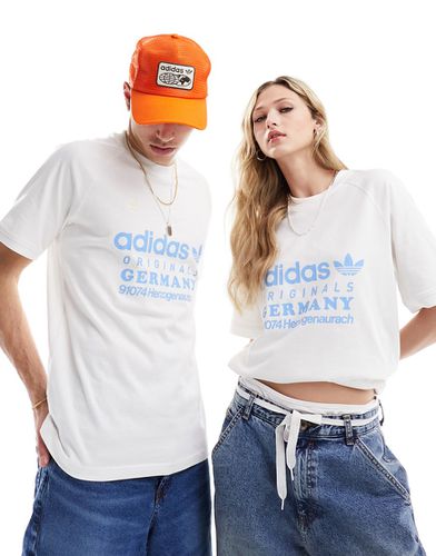 T-shirt bianca con grafica - adidas Originals - Modalova