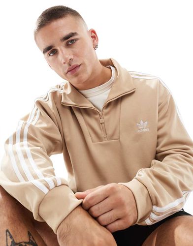 Adicolor - Top sportivo beige con collo a imbuto - adidas Originals - Modalova