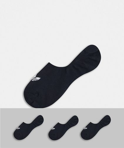 Adicolor - Confezione da 3 paia di fantasmini neri con trifoglio - adidas Originals - Modalova