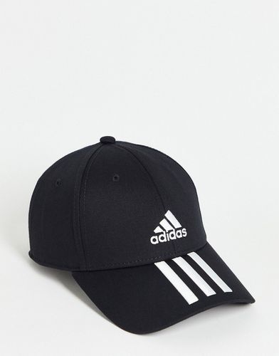 Baseball - Cappellino in twill nero e bianco con 3 strisce - adidas Originals - Modalova