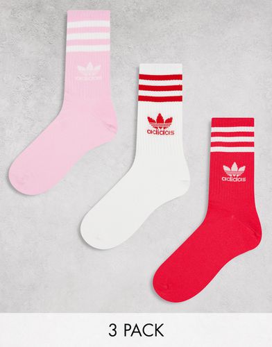 Confezione da 3 paia di calzini rosa - adidas Originals - Modalova