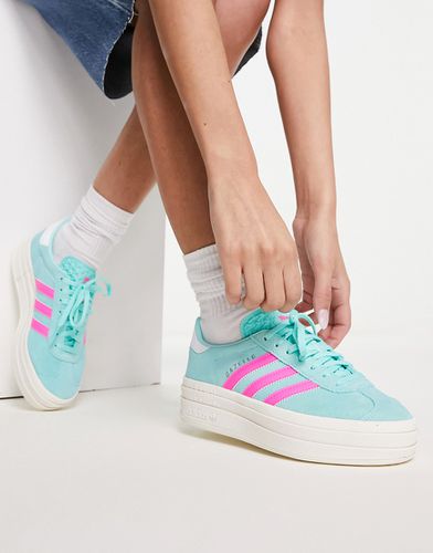 Gazelle Bold - Sneakers acqua e rosa con suola platform - adidas Originals - Modalova