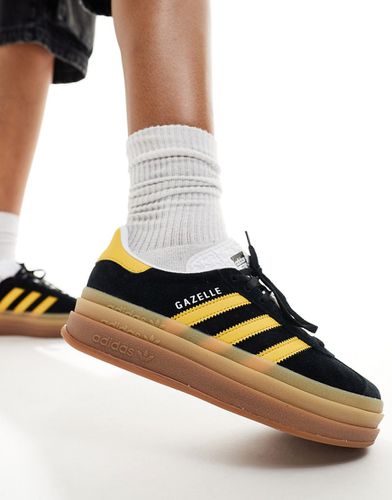 Gazelle Bold - Sneakers nere e oro con suola platform - adidas Originals - Modalova