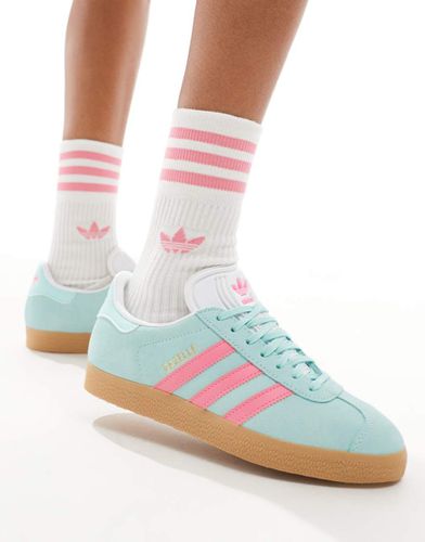 Gazelle - Sneakers blu e rosa con suola in gomma - adidas Originals - Modalova