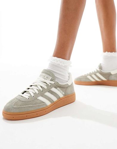 Handball Spezial - Sneakers grigie e bianche con suola in gomma - adidas Originals - Modalova