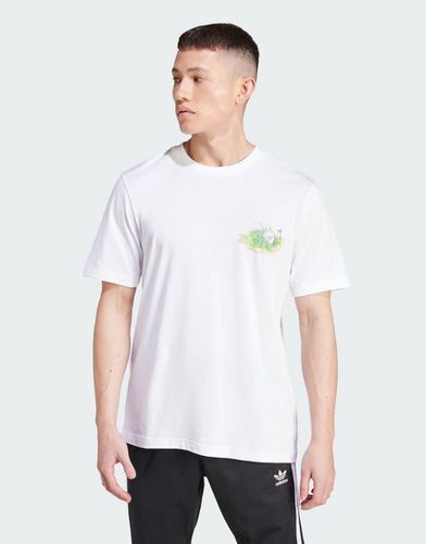 Leisure League - T-shirt bianca con grafica golf - adidas Originals - Modalova